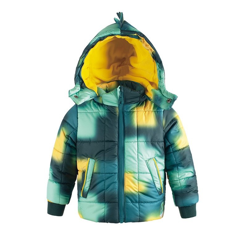 童装上装有帽子休闲棉服